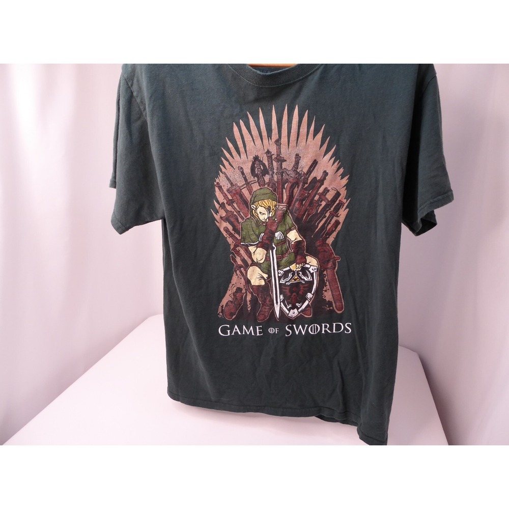 GOT Zelda "Game of Swords" 100%‎ Cotton TShirt Large